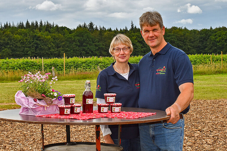 Himbeerglück-Gründer Karen und Jürgen Kühl Himbeerglück-Gründer Karen und Jürgen Kühl
